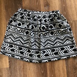 Black and White Skirt